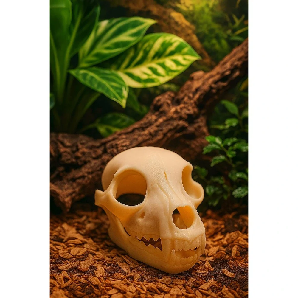 Dog Skull Hide, Reptile enrichment,‎ Tank Decor